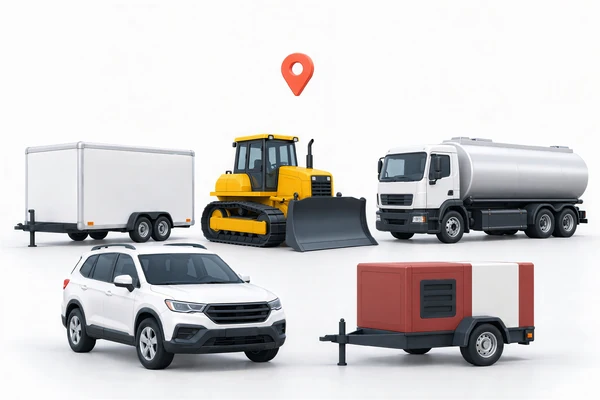 Location tracking for leased assets delivered to customers