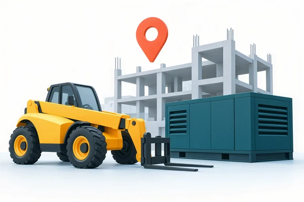 Tracking machinery across different sites