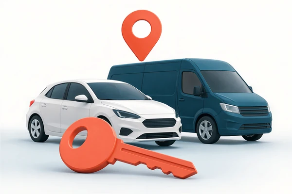 Location tracking for rental vehicles and equipment